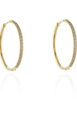 Jewellery^Cachet London Cachet Vice Hoop Earrings Plated In Gold