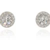 Jewellery^Cachet London Chickle Stud Earrings Platinum Plated Silver