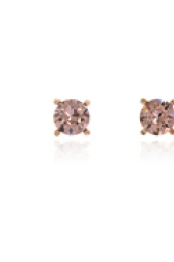 Jewellery^Cachet London Laine 8Mm Stud Earrings Crystal18Ct Gold Rose