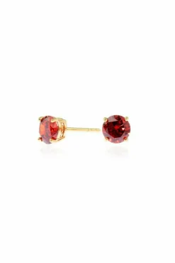 Jewellery^Cachet London Lana 6Mm Earrings With Cz Garnet