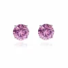 Jewellery^Cachet London Lana 8Mm Earrings With Cz Pink