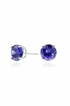 Jewellery^Cachet London Lana 8Mm Earrings With Cz Violet