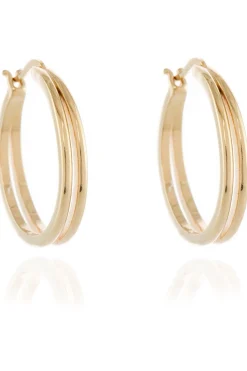 Jewellery^Cachet London Lana 25Mm Hoop Earrings 18Ct Plated Gold