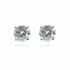Jewellery^Cachet London Lana 8Mm Sterling Earrings Clear Cz Silver