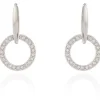 Jewellery^Cachet London Lara Drop Earrings Platinum Plated Silver
