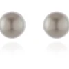 Jewellery^Cachet London Mac 8 Earrings Platinum Pearl Silver