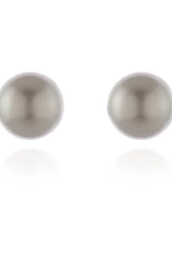 Jewellery^Cachet London Mac 8 Earrings Platinum Pearl Silver