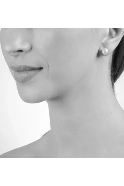Jewellery^Cachet London Mac 8 Earrings Platinum Pearl Silver