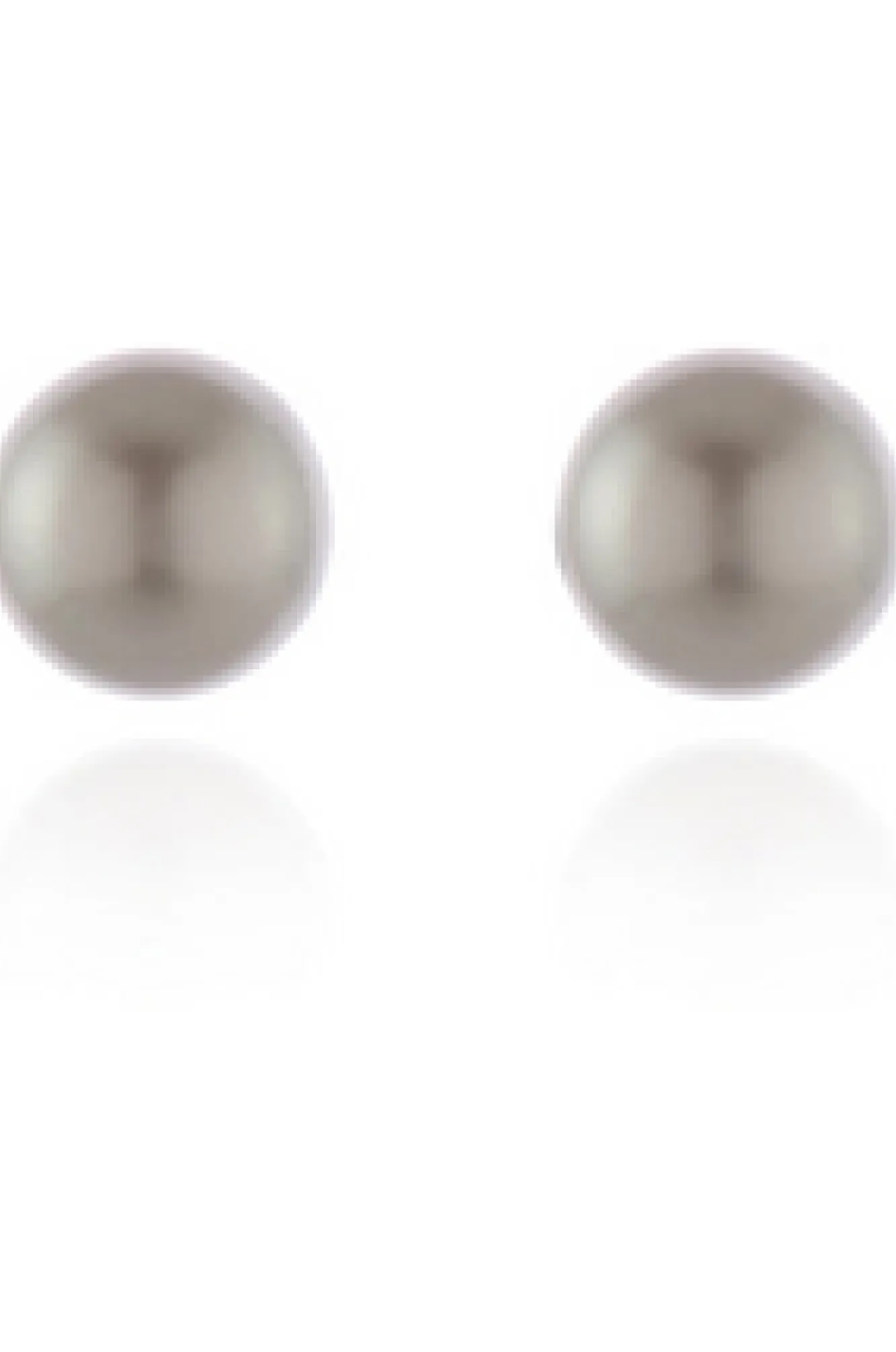 Jewellery^Cachet London Mac 10 Earrings Platinum Pearl White