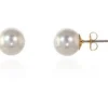 Jewellery^Cachet London Mac 10 Earrings Pearl White