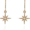 Jewellery^Cachet London North Star Earrings 18Ct Plated Gold