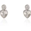 Jewellery^Cachet London Posy Simple Earrings Platinum Plated Silver