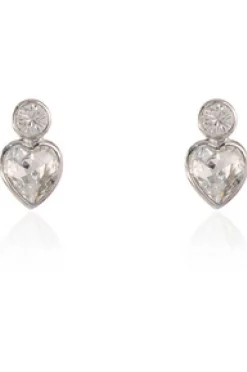 Jewellery^Cachet London Posy Simple Earrings Platinum Plated Silver