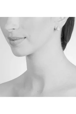Jewellery^Cachet London Ran Earrings Fern Crystal Platinum Green