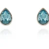 Jewellery^Cachet London Ran Earrings Aquamarine Crystal Platinum Blue