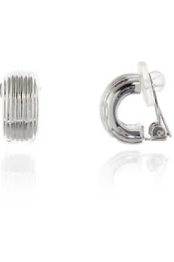 Jewellery^Cachet London Robin Clip-On Earrings Platinum Plated Silver