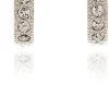 Jewellery^Cachet London Saga Earrings Platinum Plated Silver