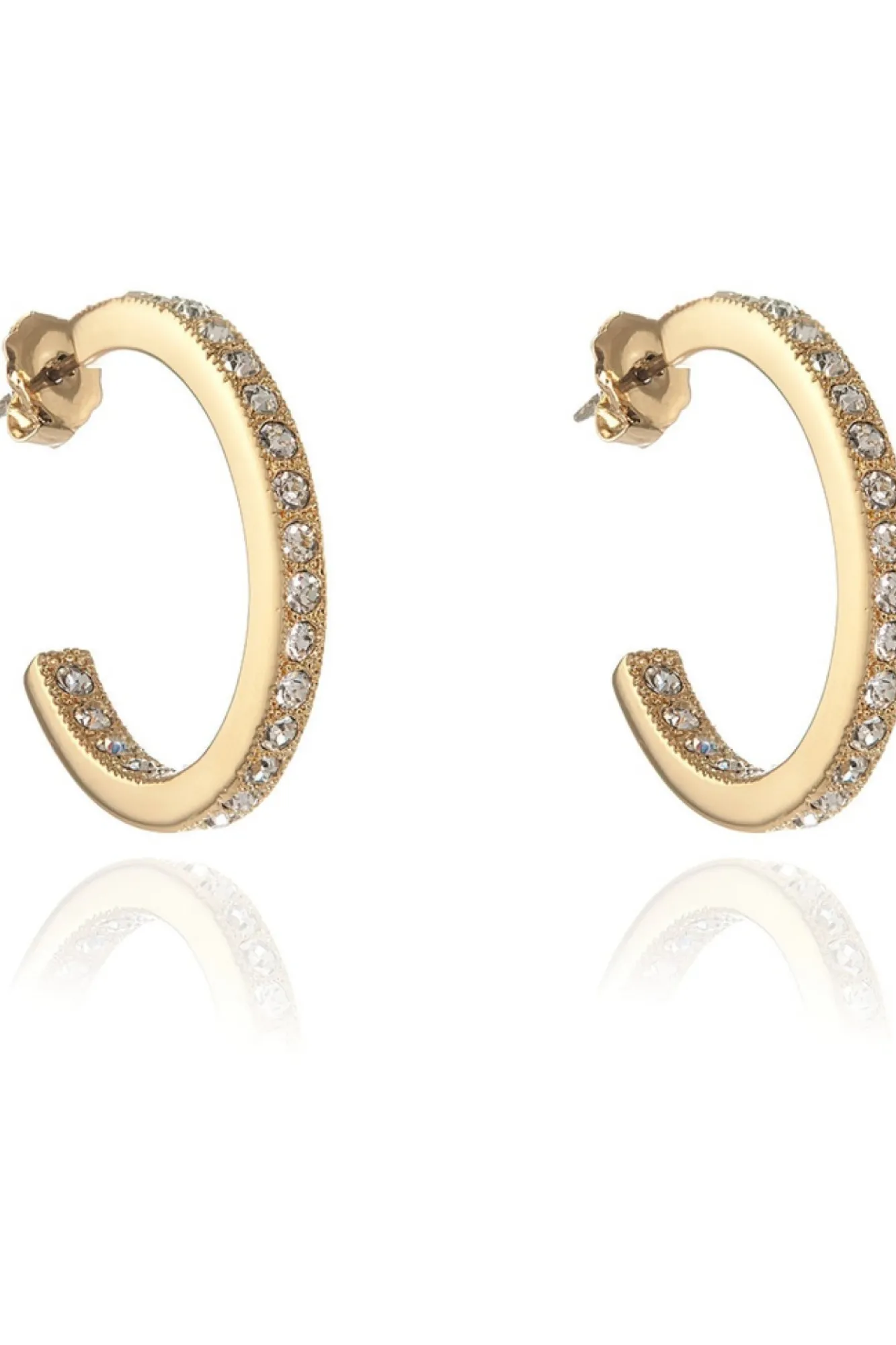 Jewellery^Cachet London Saga Large Hoop Earrings 18Ct Pleated Gold