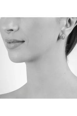 Jewellery^Cachet London Talma Earrings Platinum Plated White