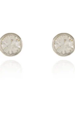 Jewellery^Cachet London Thisbe Earrings Clear Crystal Platinum Plated Silver