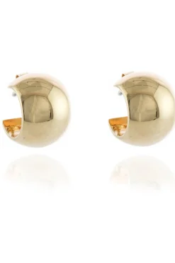Jewellery^Cachet London Willow 15Mm Hoop Earrings 18Ct Plated Gold
