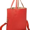 Bags^Campo Marzio Reversible Tote Bag With Crossbody Strap Reddishorange