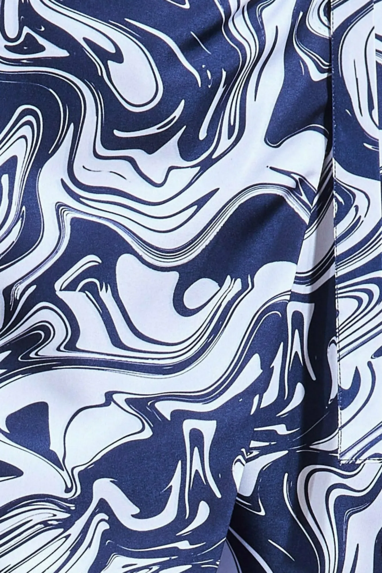 Skirts^City Goddess Printed High Waist Wrap Midi Skirt Navy