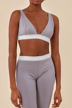 Loungewear & Sleepwear^Cosmochic Bralette & Legging Workout Lounge Set - Light Grey