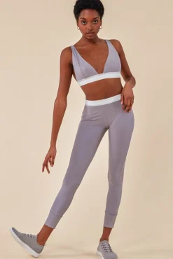 Loungewear & Sleepwear^Cosmochic Bralette & Legging Workout Lounge Set - Light Grey