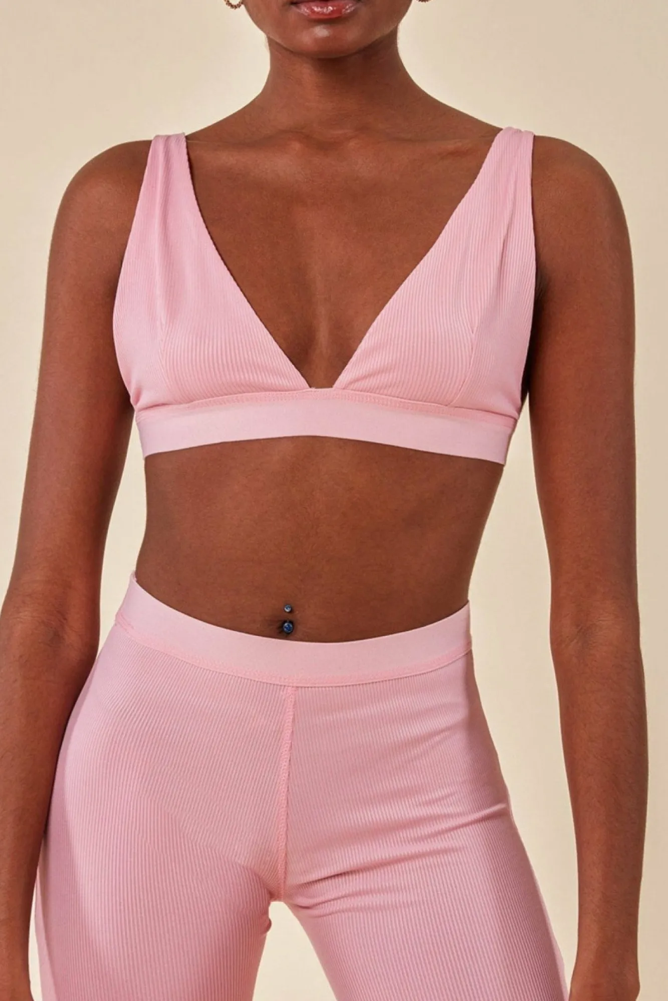 Loungewear & Sleepwear^Cosmochic Bralette Legging Workout Lounge Set Pink