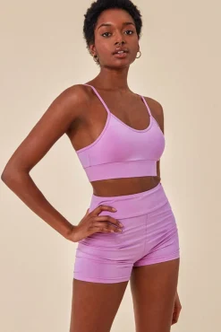 Loungewear & Sleepwear^Cosmochic Cropped Bralette & Cycle Short Set Purple