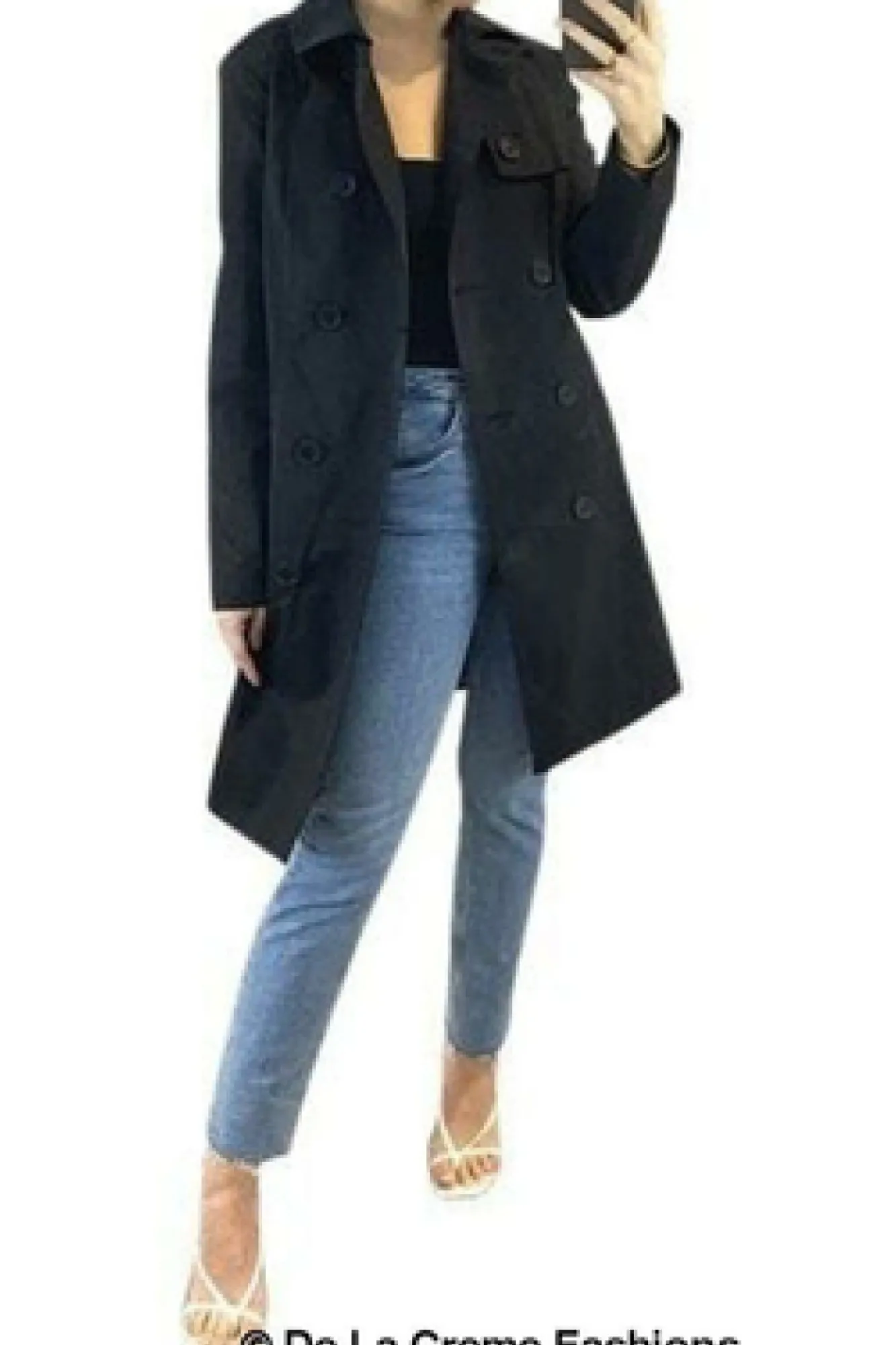 Outerwear^De La Creme Fashions Cotton Blend Belted Trench Coat