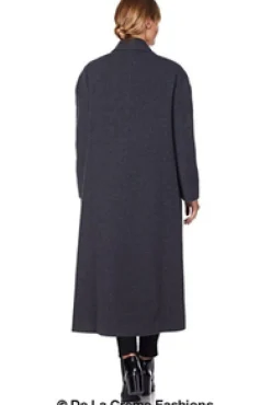 Outerwear^De La Creme Fashions Curve Wool Cashmere Blend Long Coat