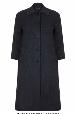 Outerwear^De La Creme Fashions Curve Wool Cashmere Blend Long Coat