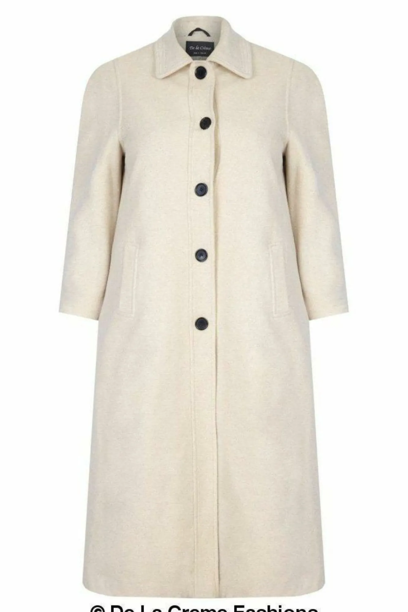 Outerwear^De La Creme Fashions Curve Wool Cashmere Blend Long Coat
