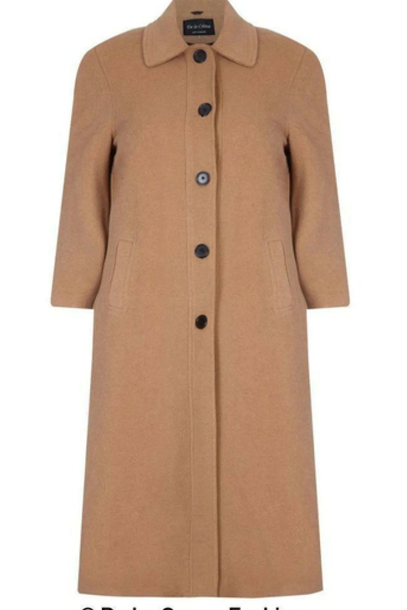 Outerwear^De La Creme Fashions Curve Wool Cashmere Blend Long Coat