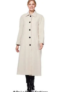 Outerwear^De La Creme Fashions Curve Wool Cashmere Blend Long Coat