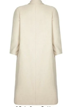 Outerwear^De La Creme Fashions Curve Wool Cashmere Blend Long Coat