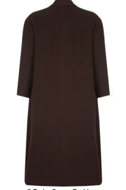 Outerwear^De La Creme Fashions Curve Wool Cashmere Blend Long Coat