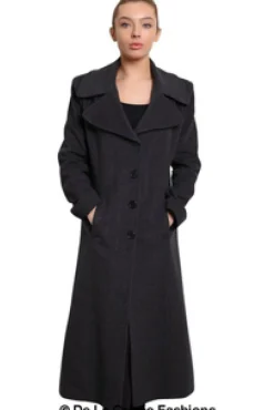 Outerwear^De La Creme Fashions Large Lapel Long Coat