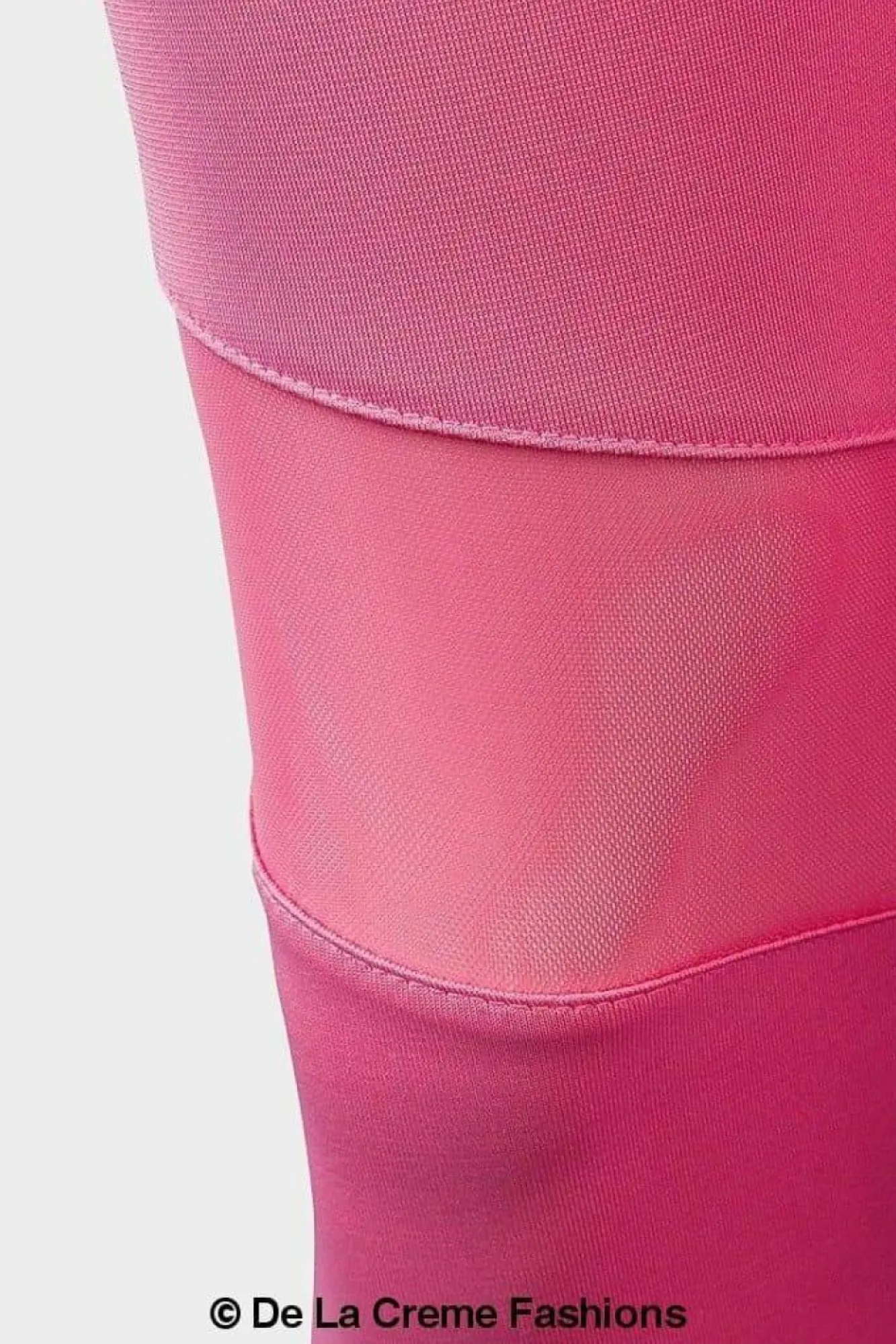 Trousers^De La Creme Fashions Mesh Panel Leggings Pink