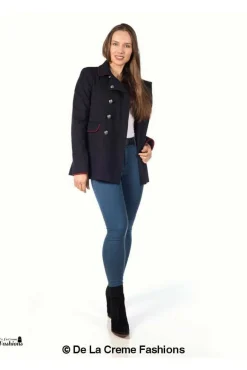 Outerwear^De La Creme Fashions Military Style Pea Coat