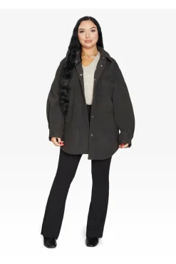 Outerwear^De La Creme Fashions Oversized Patch Pocket Shacket