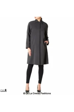 Outerwear^De La Creme Fashions Oversized Knee Length Swing Coat