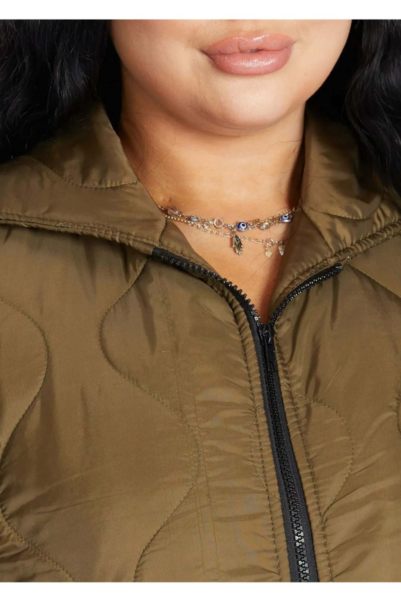 Outerwear^De La Creme Fashions Padded Quilted Down Hooded Jacket