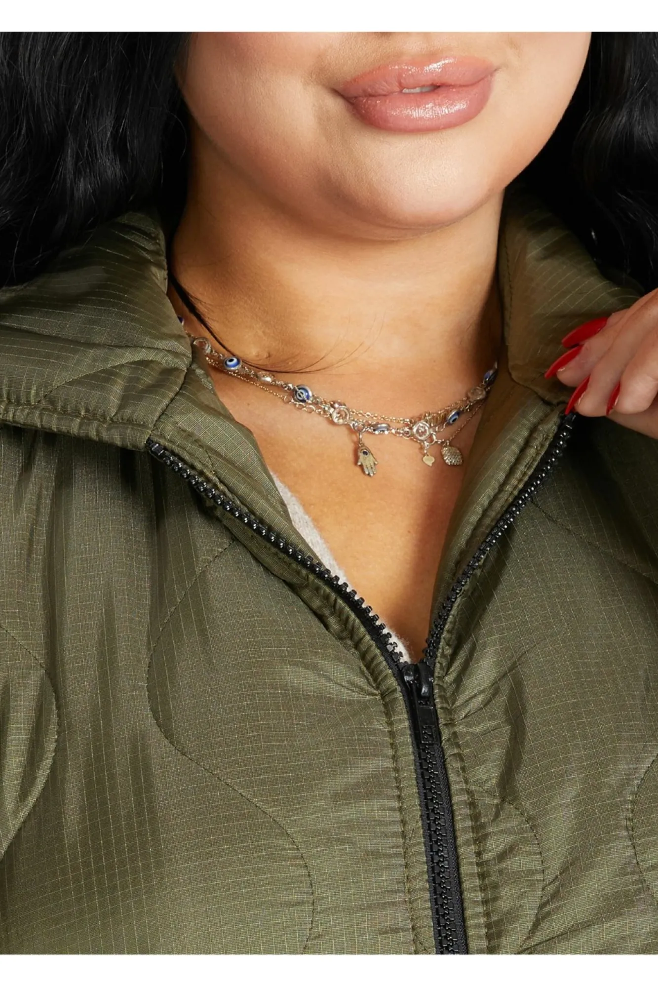 Outerwear^De La Creme Fashions Padded Quilted Down Hooded Jacket
