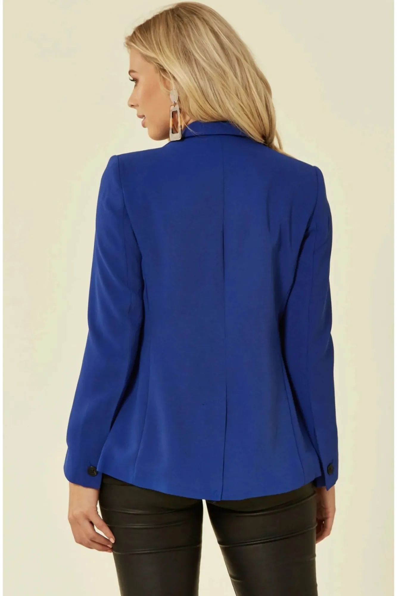 Outerwear^De La Creme Fashions Petite Royal Blazer Blue