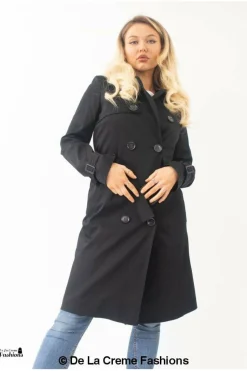 Outerwear^De La Creme Fashions Slim Fit Lightweight Trench Coat