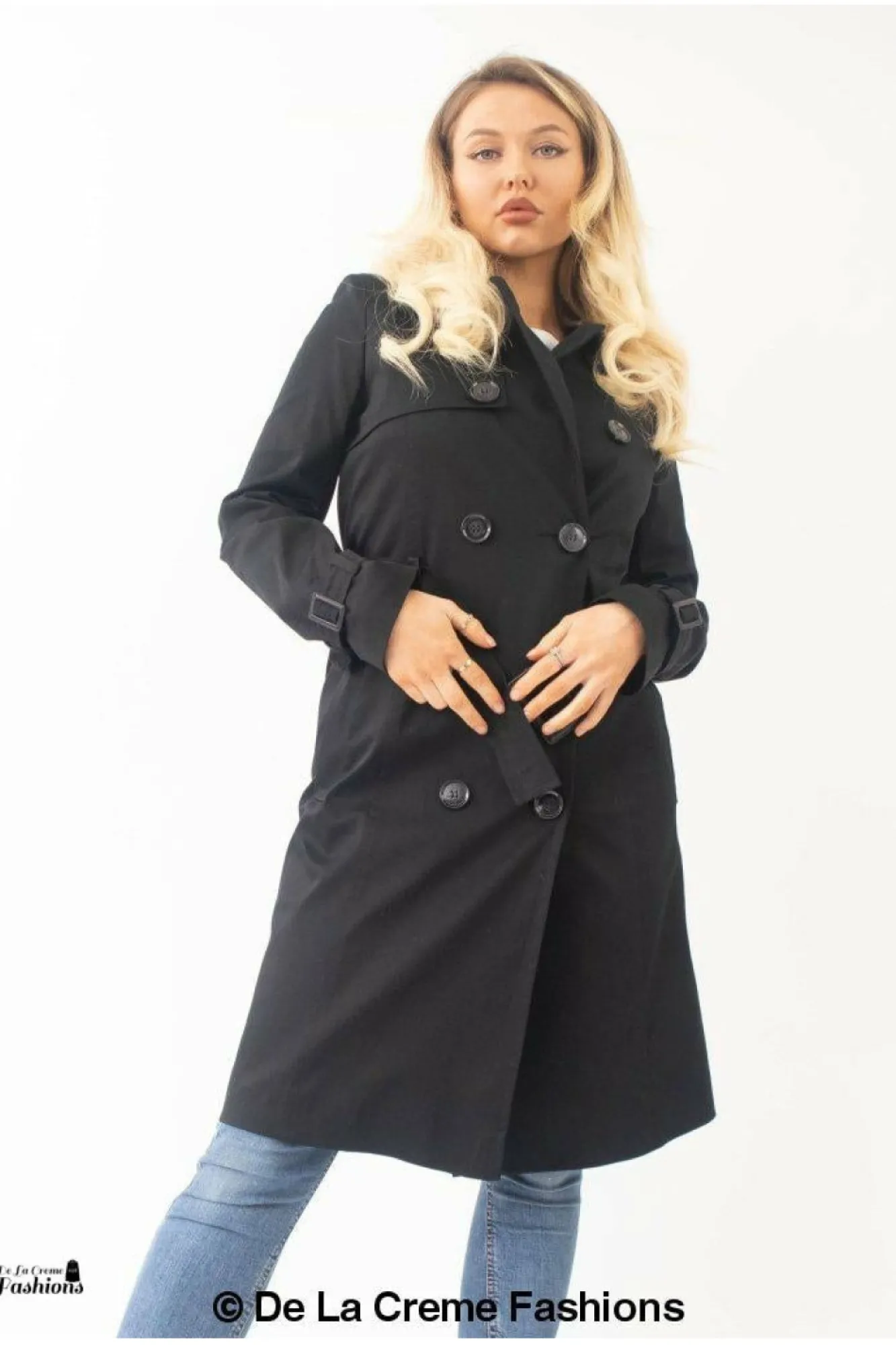 Outerwear^De La Creme Fashions Slim Fit Lightweight Trench Coat