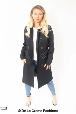 Outerwear^De La Creme Fashions Slim Fit Lightweight Trench Coat